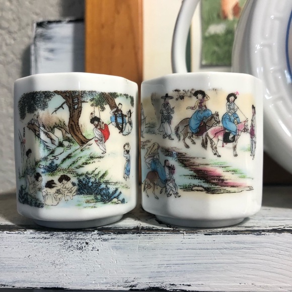 Gorgeous Korean Concubine Teapot & Tea Cup Set - Picture 7 of 7